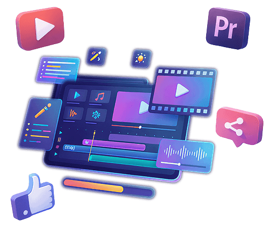 Video editing FAQ illustration